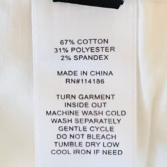 Frye Women's Stretch High-Rise White Cuffed Cropped Jeans Size 16/34 NWT - Picture 7 of 11